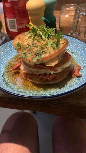 Bacon pancakes at Blank Coffee in South West London