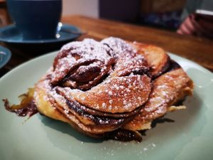 Cinnamon Bun at Blank Coffee in South West London