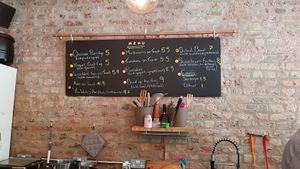 Menu at Blank Coffee in South West London