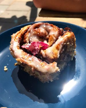Cinnamon roll at Blank Coffee in South West London