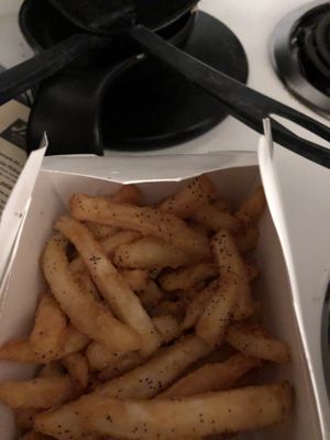 Fries (so delicious ) at Jyoti's World Cuisine in Charlotte