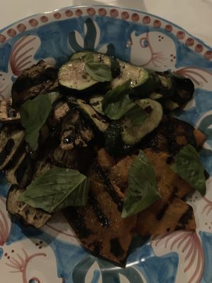 Vegetables as appetizer at Il Tridente in Positano