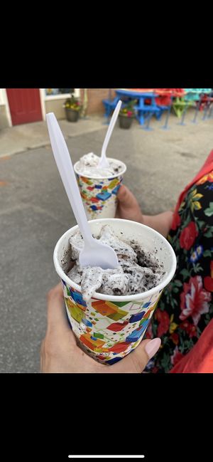 Oreo Arctic Swirl (with vegan vanilla soft serve)  at The Ice Cream Hut in Midhurst