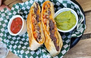 Munchwrap supreme at Jane Bond Cafe in Kitchener