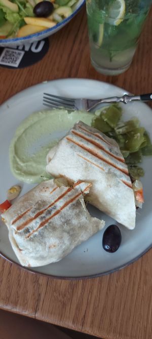 vegan wrap at Korobač in Kamnik