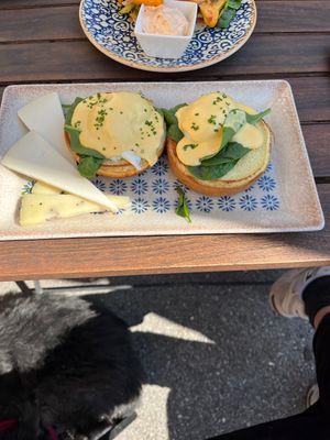 Porched eggs   at Korobač in Kamnik
