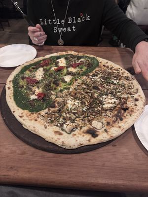 Half mushrooms/half fennel sausage   at Homeslice - Neal's Yard in London