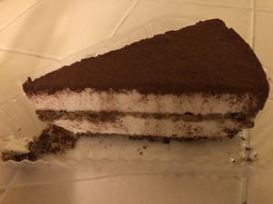 Vegan tiramisu  at Pizza Boy in Glendale