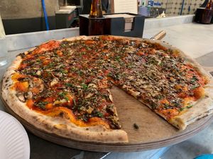 Mushrooms at Homeslice - Fitzrovia in London