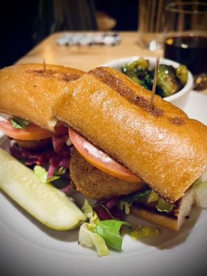 Cauliflower Po’boy  at Cafe Manna in Brookfield