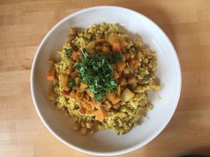 Special cous cous bowl at Cafe Manna in Brookfield