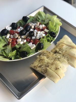 Greek Salad at Vegrano in Lucca