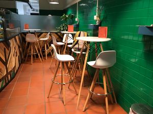 Interior of restaurant  at Vegrano in Lucca