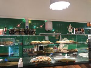 Food case  at Vegrano in Lucca