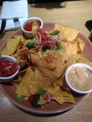 Vegan nachos at Focus Eten en Drinken in Arnhem