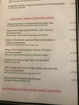 Menü Juni 2022 at Gasthof Rosner in Altenmarktlim Pongau