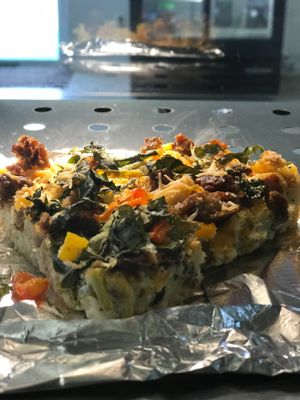 Veggie Quiche at Hummingbird Hover in Forrest City