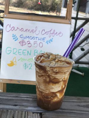 Caramel coffee at Hummingbird Hover in Forrest City