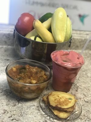 Vegan stew at Hummingbird Hover in Forrest City