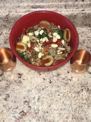 Quinoa bowl at Hummingbird Hover in Forrest City