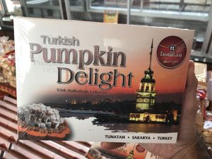 Turkish delight with pumpkin  at Tunatan Tesisleri Serdivan in Sakarya