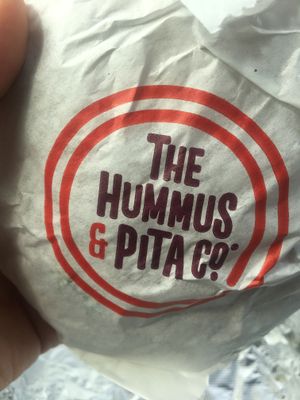 Falafel pita inside!  at The Hummus & Pita Co in Brookfield