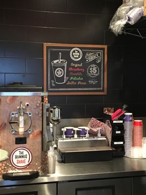 Hummus shakes- delicious!! at The Hummus & Pita Co in Brookfield