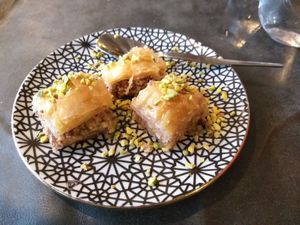 Outstanding baklava at Beyrouth in Poitiers