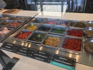 So many toppings! at Mod Pizza - E Ontario in Corona