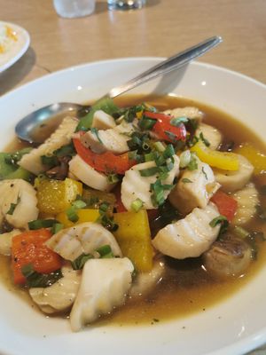 Mushrooms in pepper sauce at A Pot Shabu in Pattaya