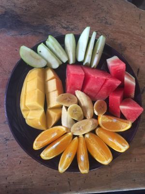 Fruit platter at The Kasbah in Langkawi