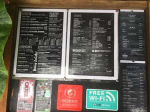 Menu at The Kasbah in Langkawi