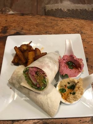 Falafel wrap at The Kasbah in Langkawi