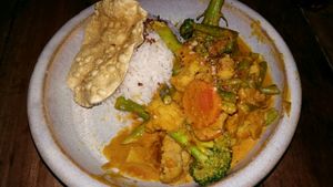 Veg korma at The Kasbah in Langkawi