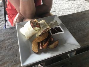 Falafel wrap at The Kasbah in Langkawi