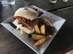 Vegan special ciabatta at The Kasbah in Langkawi