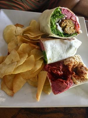 Falafel wrap at The Kasbah in Langkawi