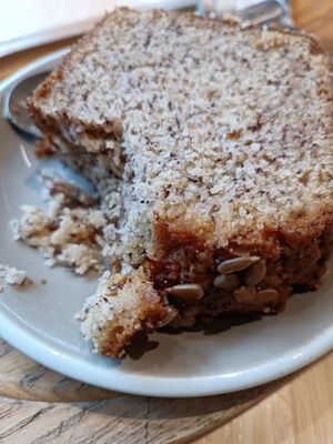 Banana bread at Newtree Café in Lyon
