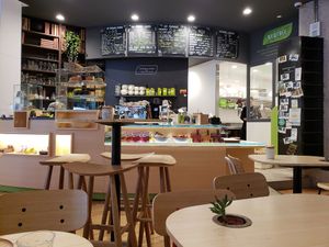 Indoors at Newtree Café in Lyon