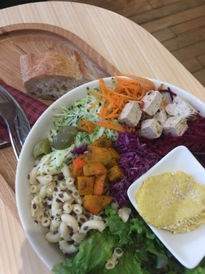 Vegan Buddha bowl at Newtree Café in Lyon