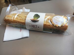 Vegan sandwich at Pret A Manger - Exmouth Market in London