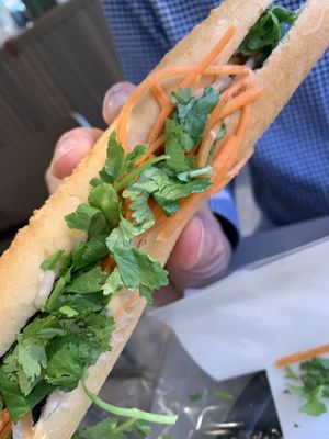 Aubergine baguette   at Pret A Manger - Exmouth Market in London