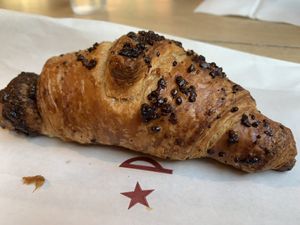 VG choc croissant   at Pret A Manger - Exmouth Market in London