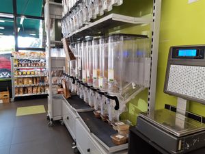 Small zero waste section at Kiss The Ground in Lausanne