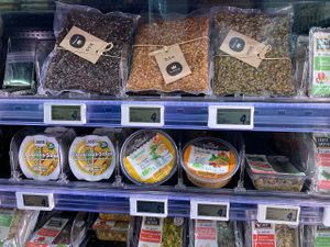 Beans, tabbouleh  at Kiss The Ground in Lausanne