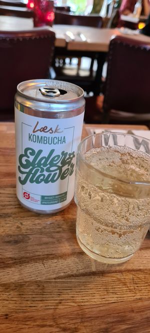 Kambucha Elderflower (Holunderblüte) at Plads'n in Copenhagen