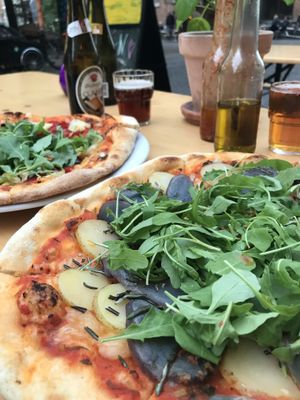 Pizza time  at Plads'n in Copenhagen