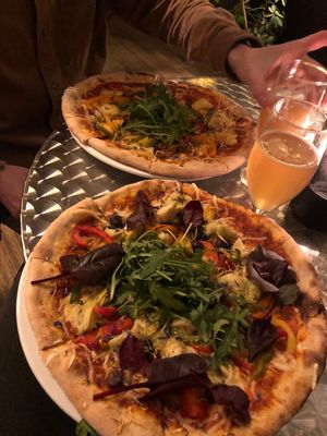 Hawaii and artichoke  at Plads'n in Copenhagen