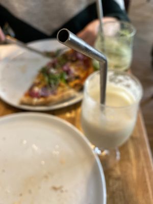 Sustainable straws! 💚 at Plads'n in Copenhagen