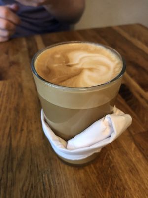 Perfect café latte! at Plads'n in Copenhagen